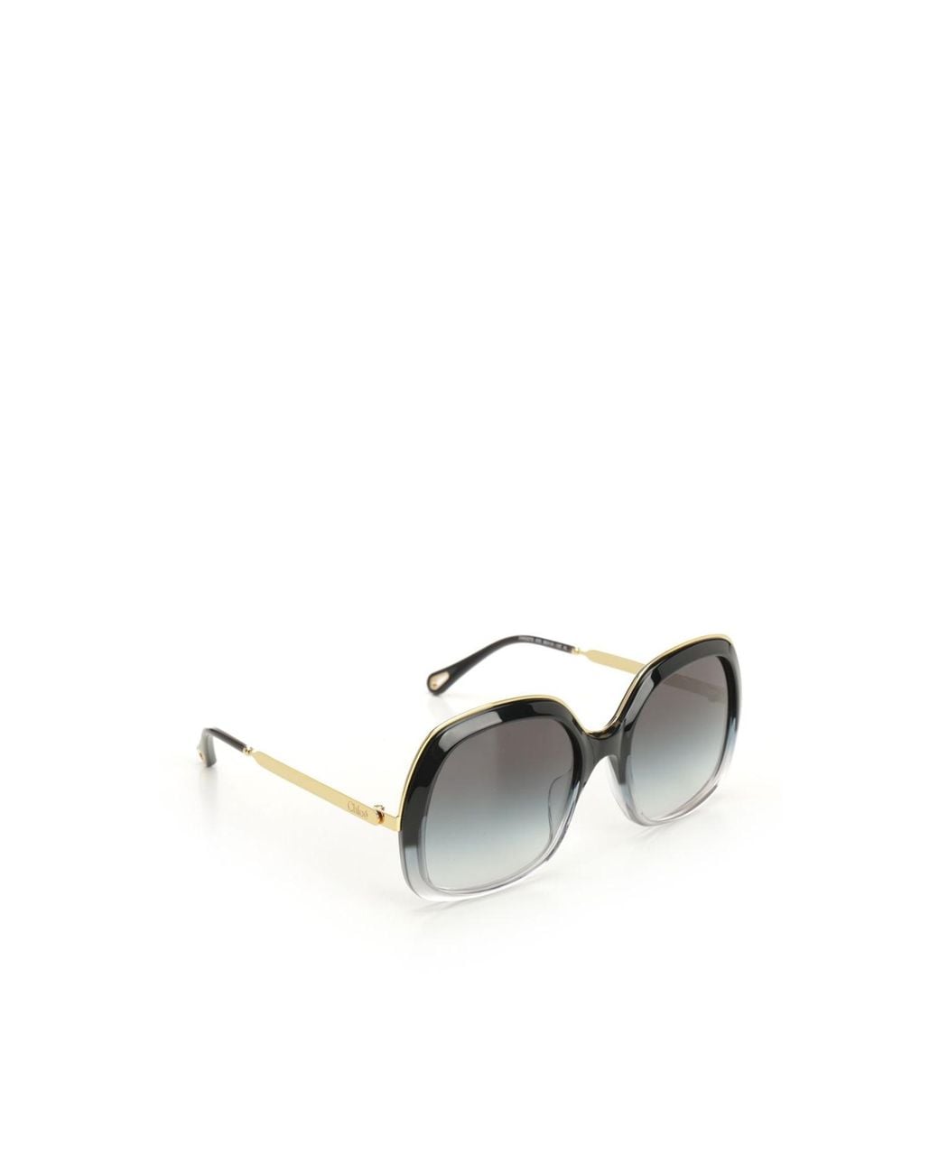 Chloé Metallic Chloé Eyewear Square-Frame Sunglasses