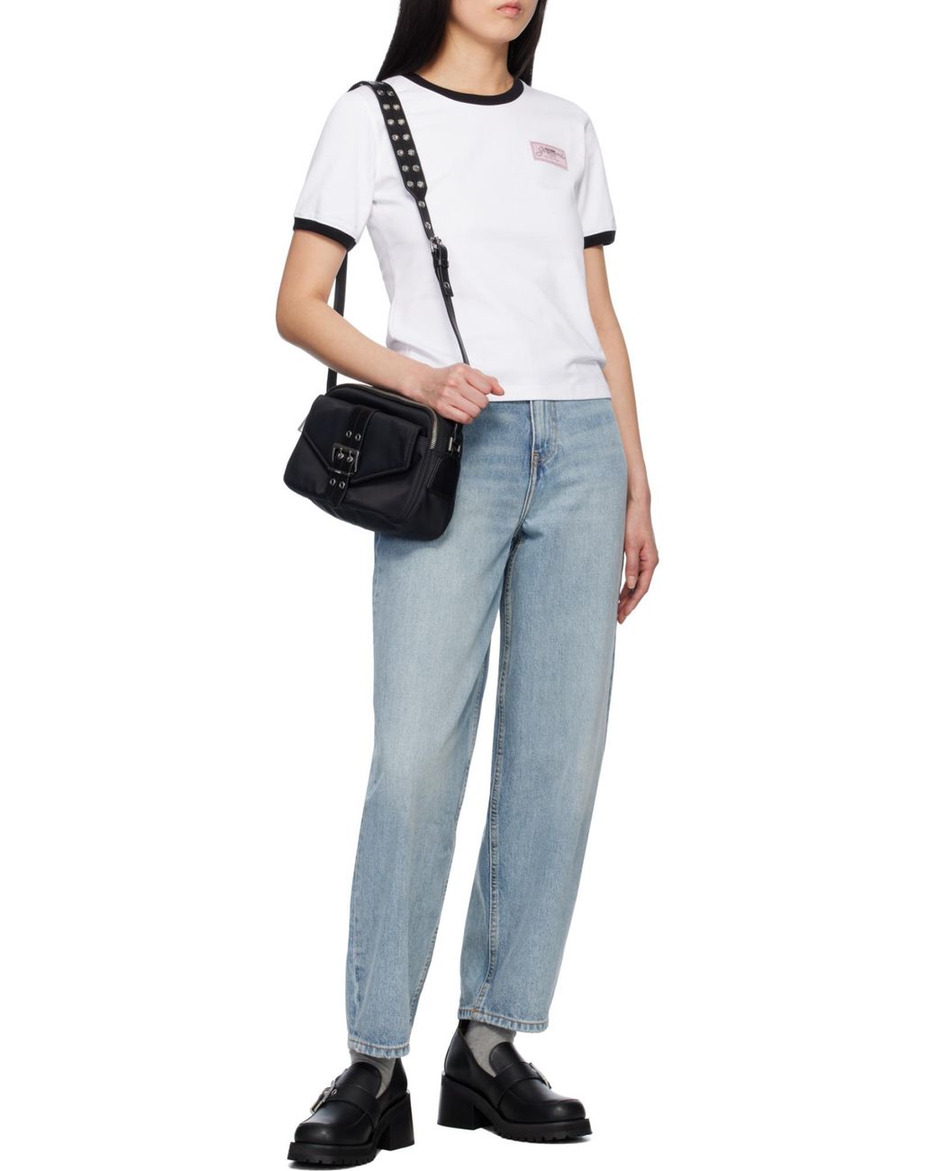 Ganni Blue Wide Leg Jeans