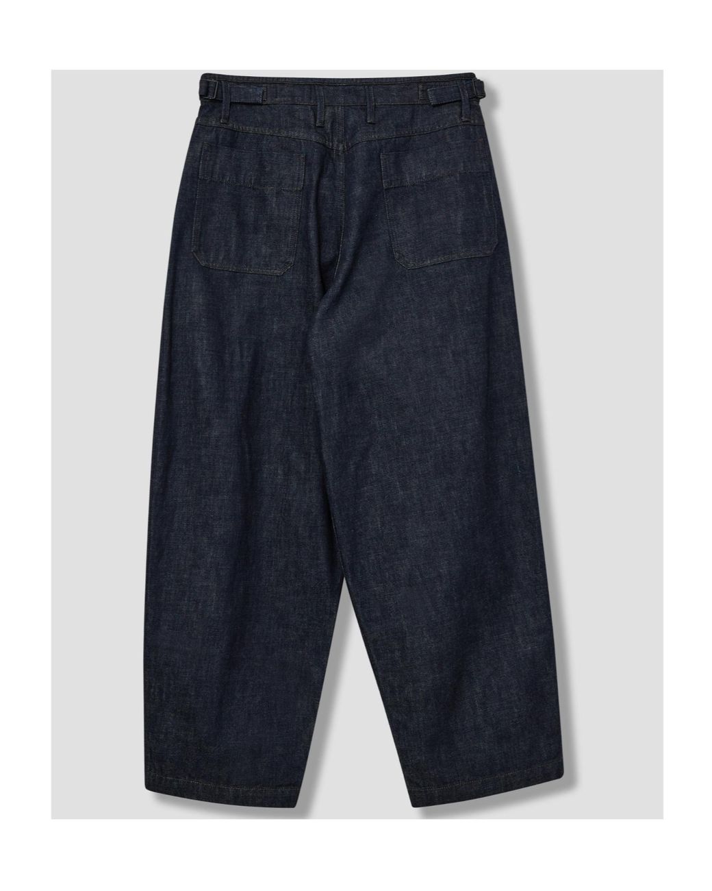 Lemaire Blue Pleated Workwear Jeans for men