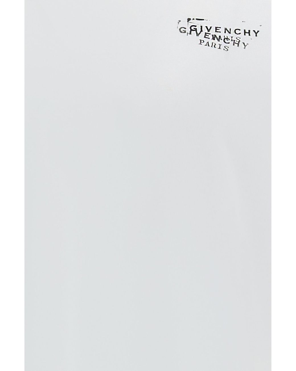 Givenchy White Logo Printed Crewneck T-Shirt for men