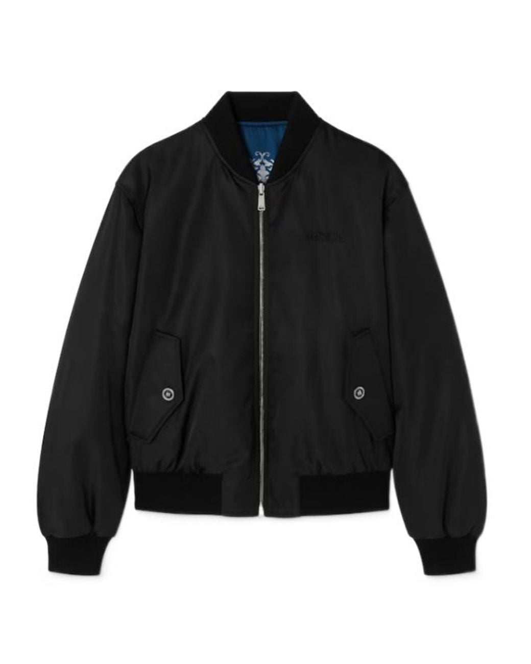 Versace Blue Reversible Blouson Jacket for men
