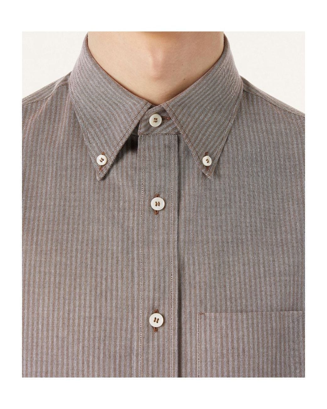 Loro Piana Gray Elia Shirt for men