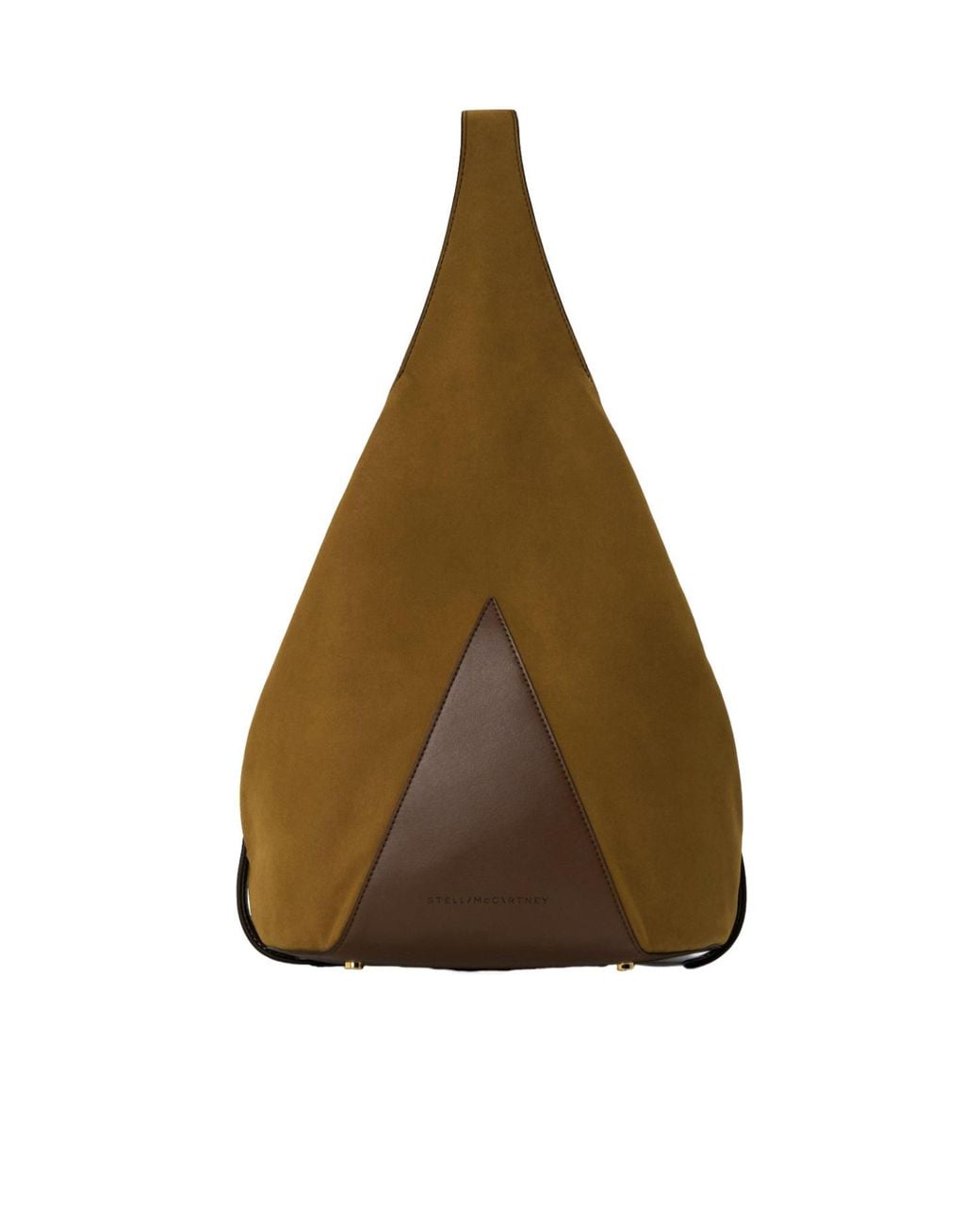Stella McCartney Brown Teardrop-Shaped Bucket Bag