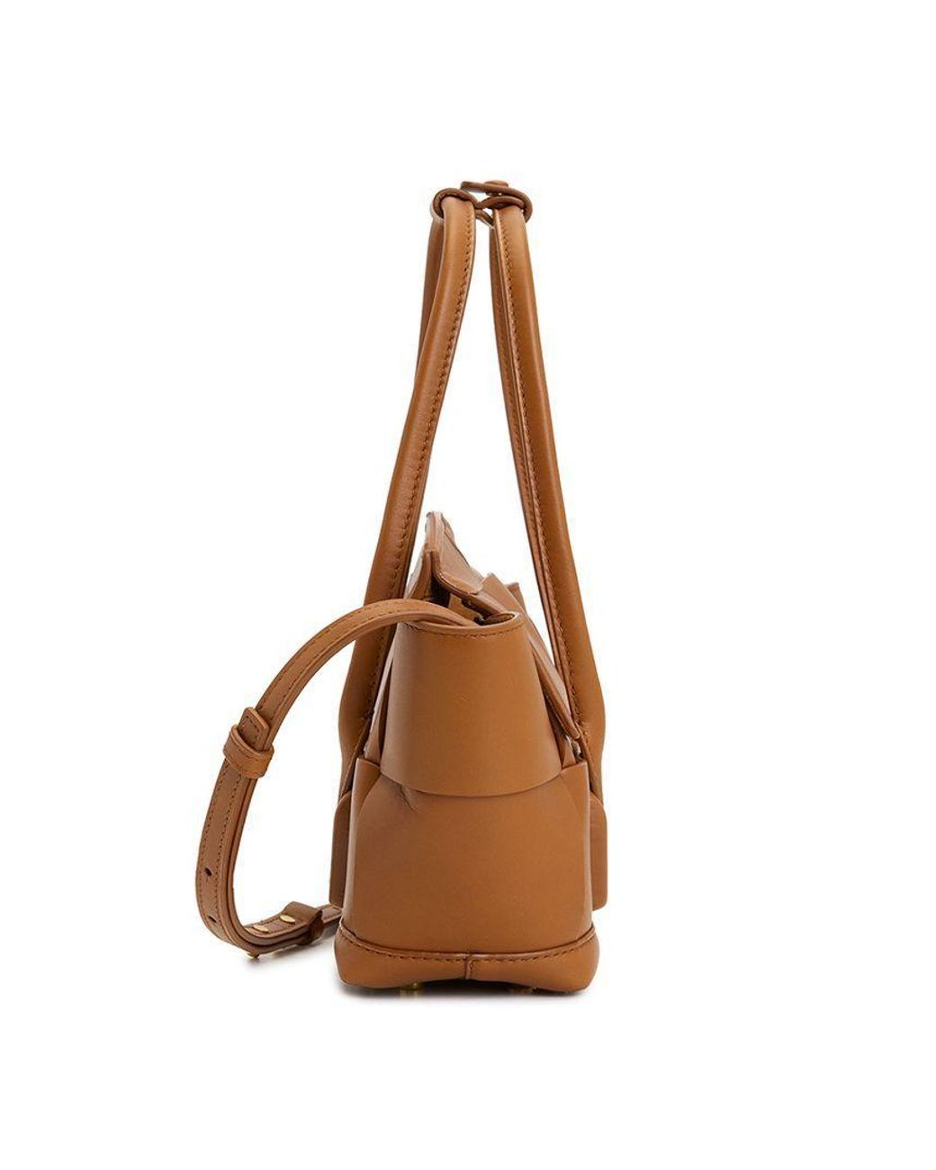 Bottega Veneta Brown Double-Handle Shoulder Bag