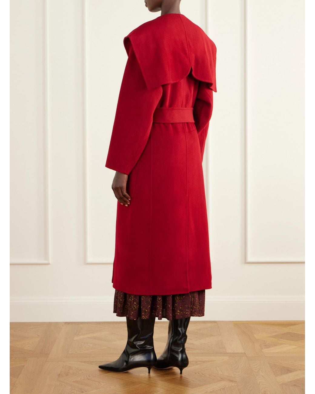 Ulla Johnson Red Double-Breasted Coat