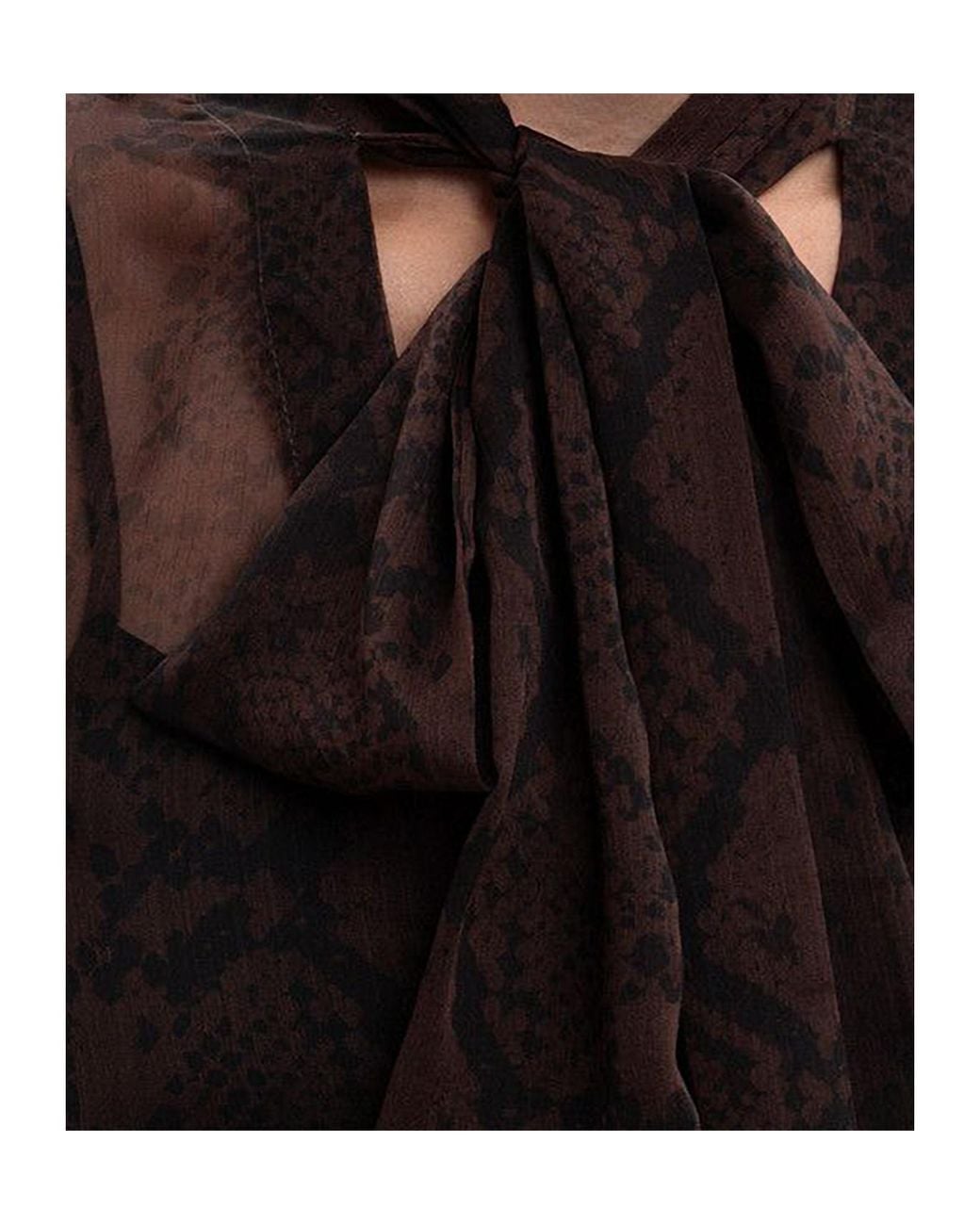 Twinset Black Bow-Tie Blouse