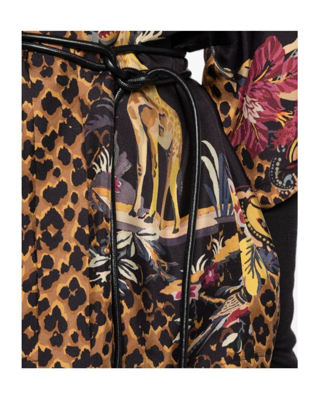 Etro Multicolor Printed Kimono Coat