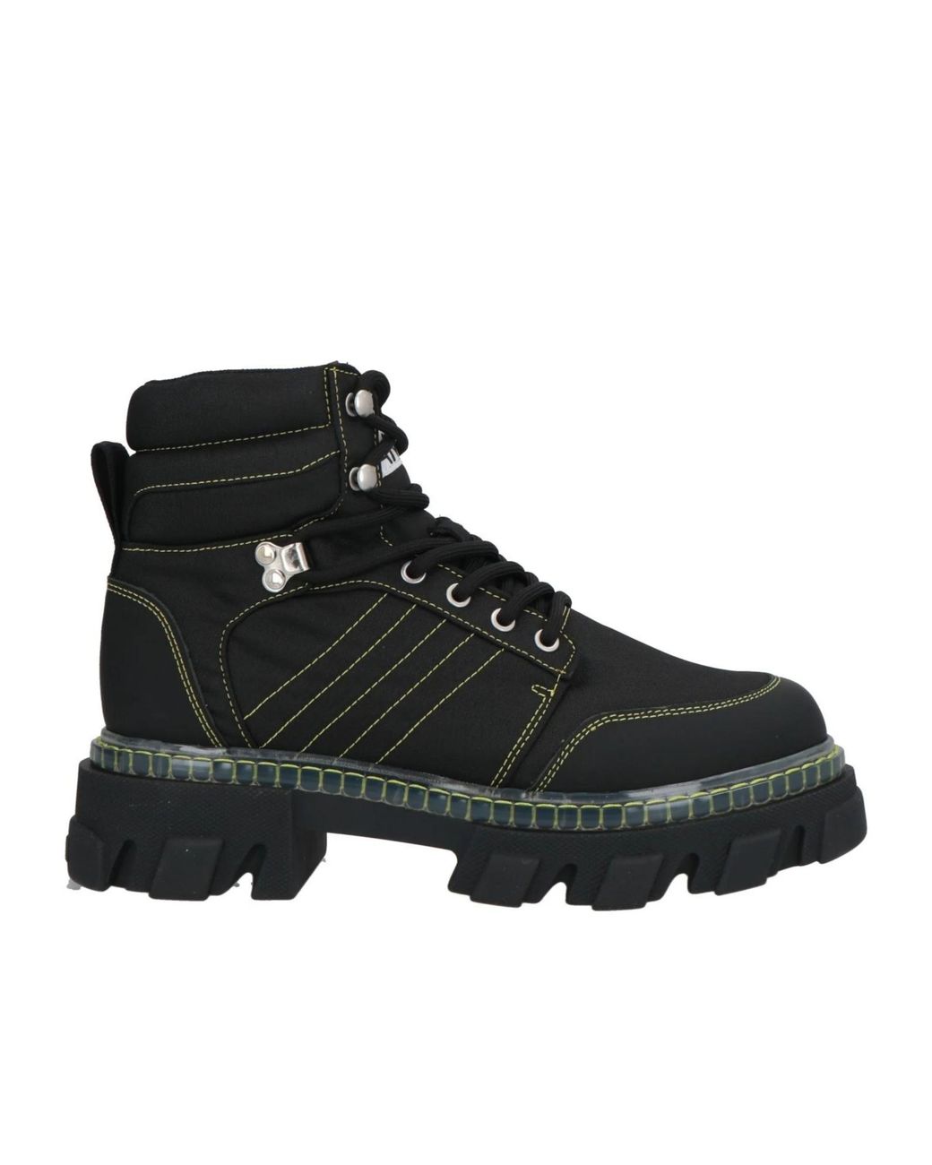 Ganni Black Simple Hiking Boots