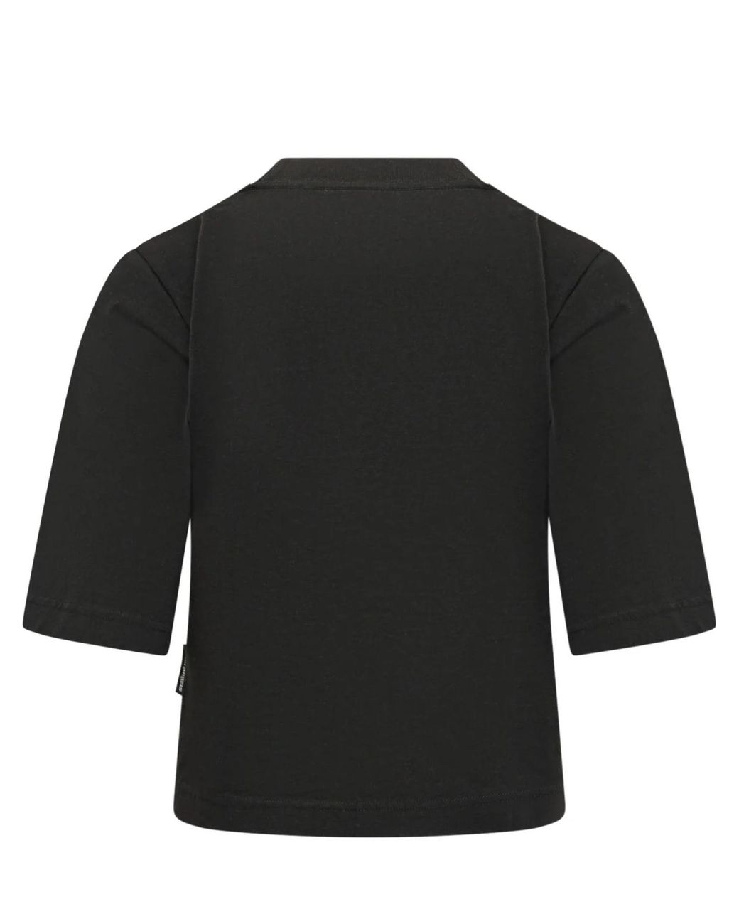 Palm Angels Black Curved Logo Boxy T-Shirt