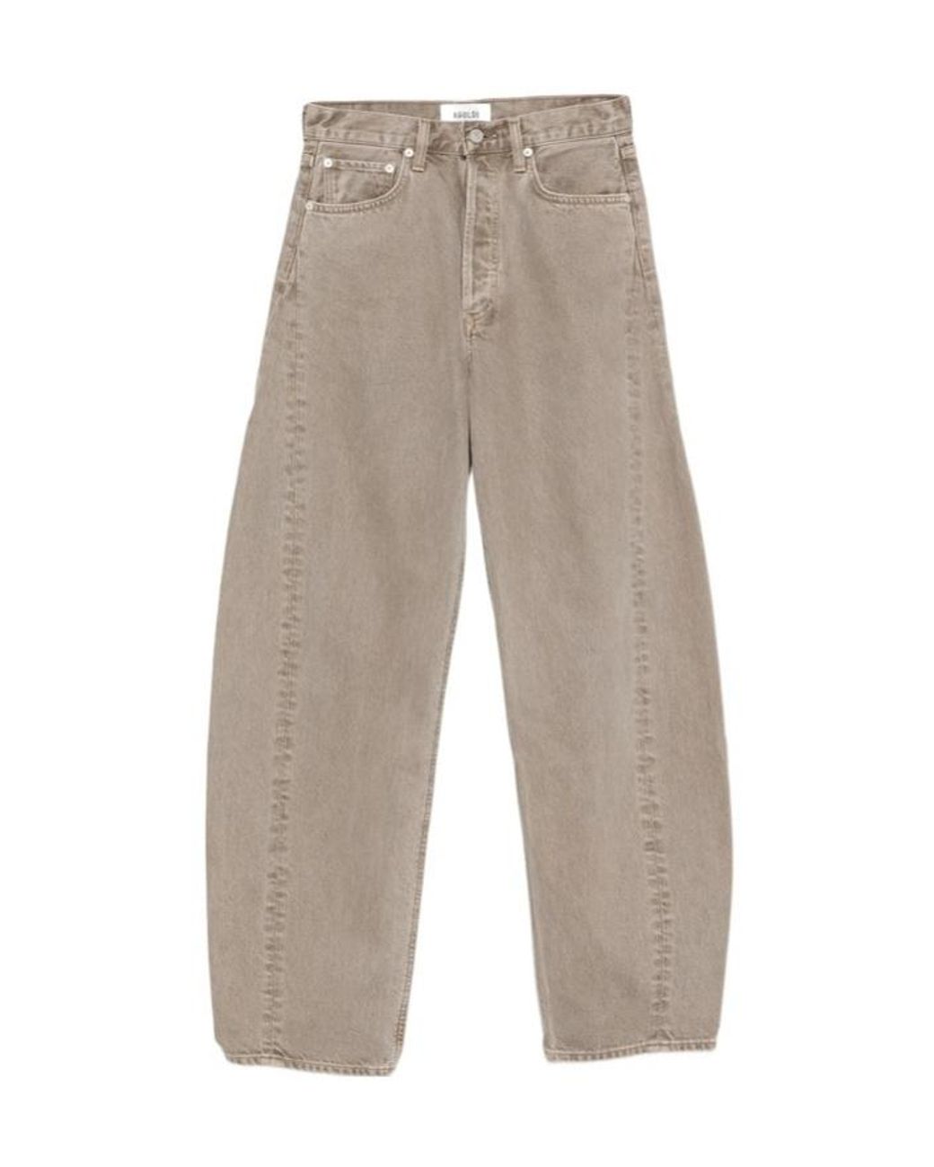 Agolde Multicolor Luna Curved-Leg Tapered Jeans