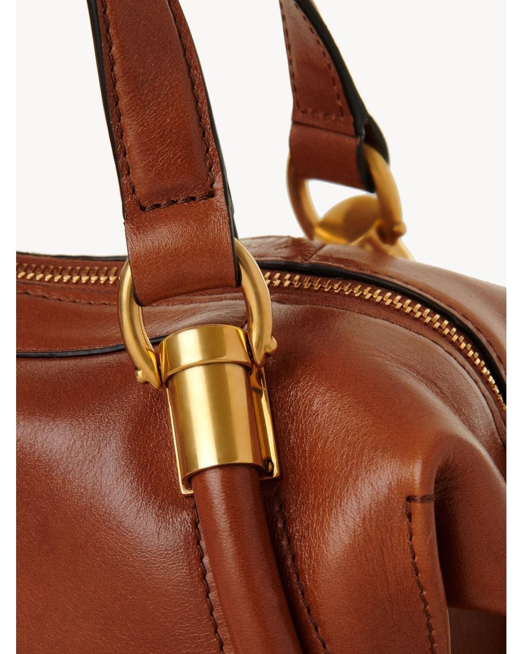 Chloé Brown Chloé Paraty 24 Small Tote Bag