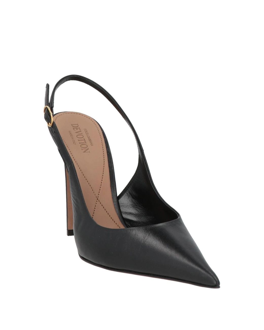 Dolce & Gabbana Metallic Slingback Pumps