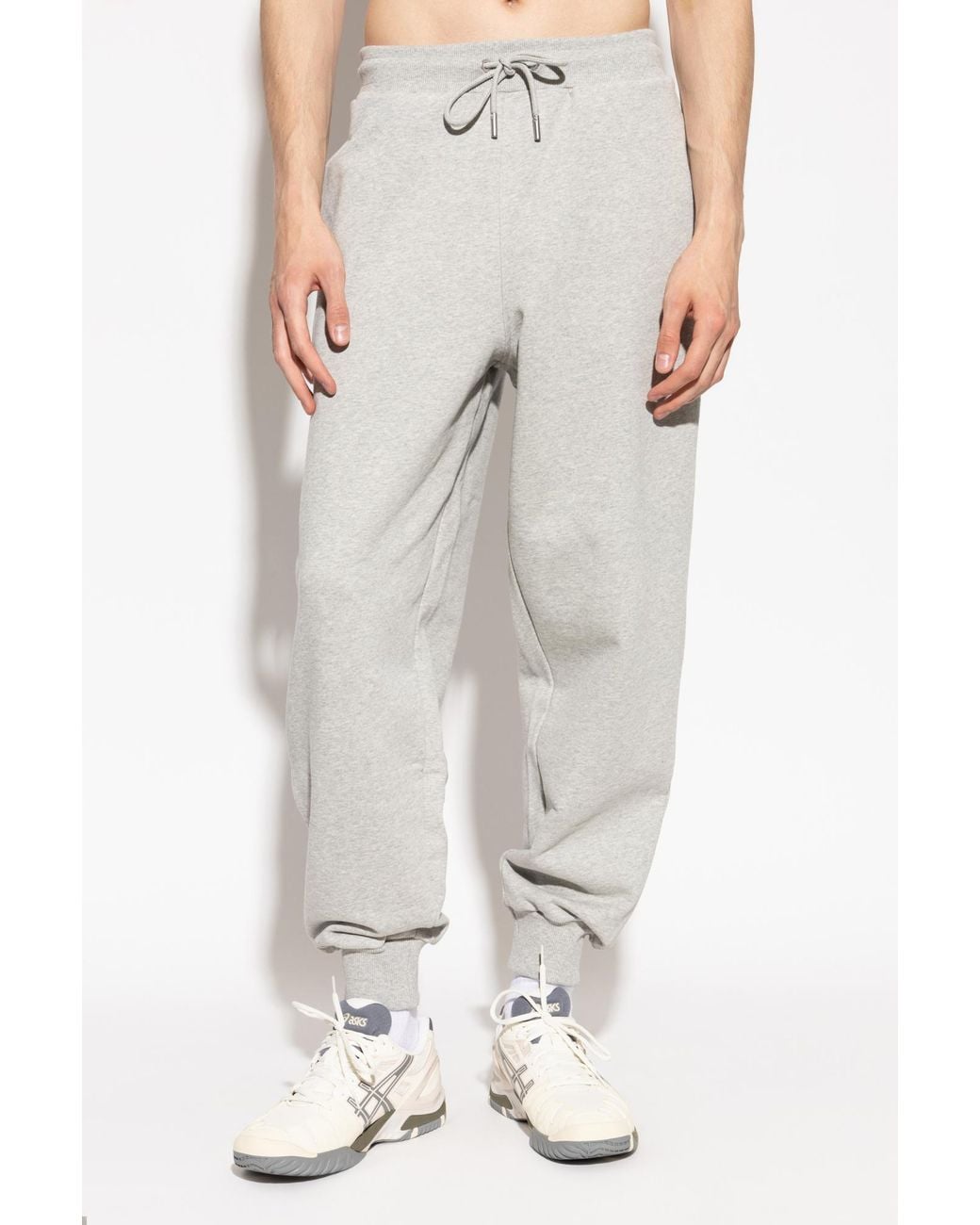 AMI Gray Ami De Coeur Track Pants for men