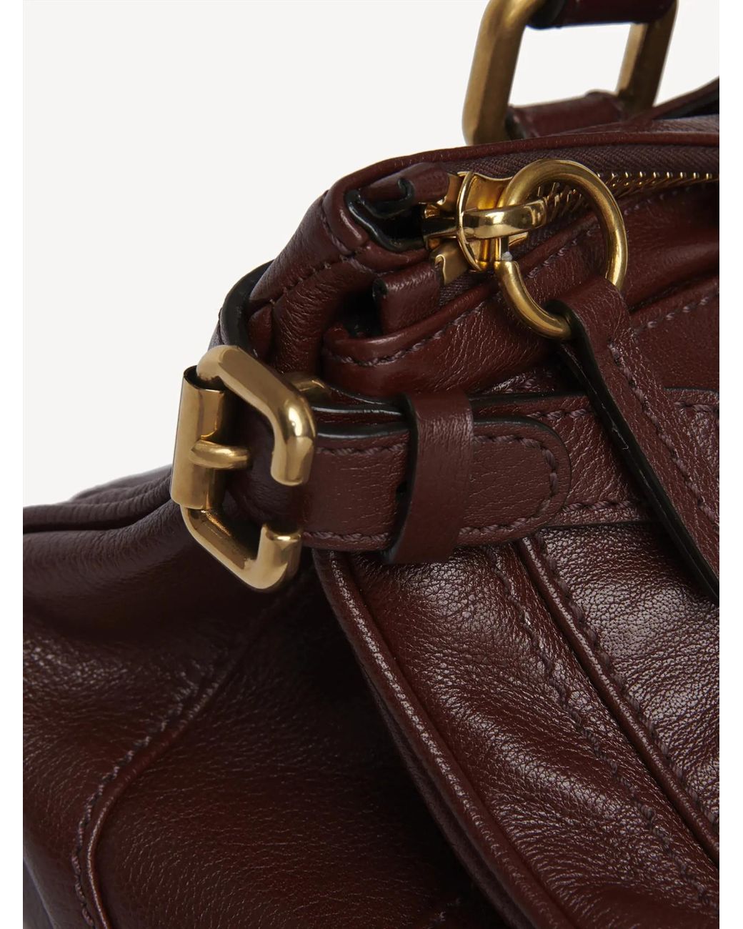 Chloé Brown Chloé Paddington Padlock Shoulder Bag