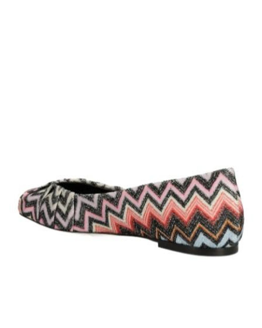 Missoni Brown Zigzag-Patterned Ballerinas