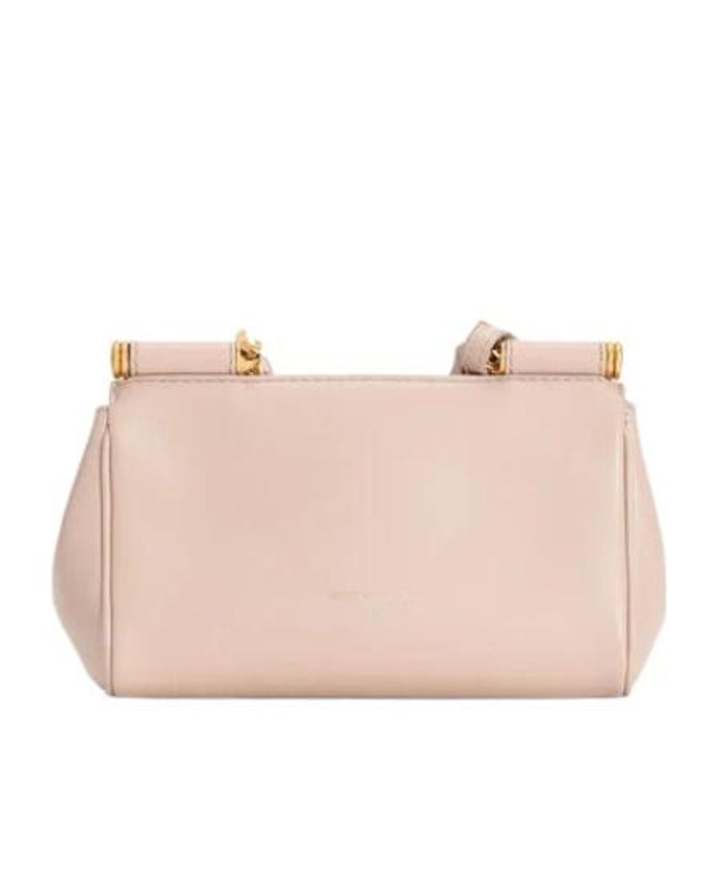 Dolce & Gabbana Pink Dolce & Gabbana Nude Leather Shoulder Bag