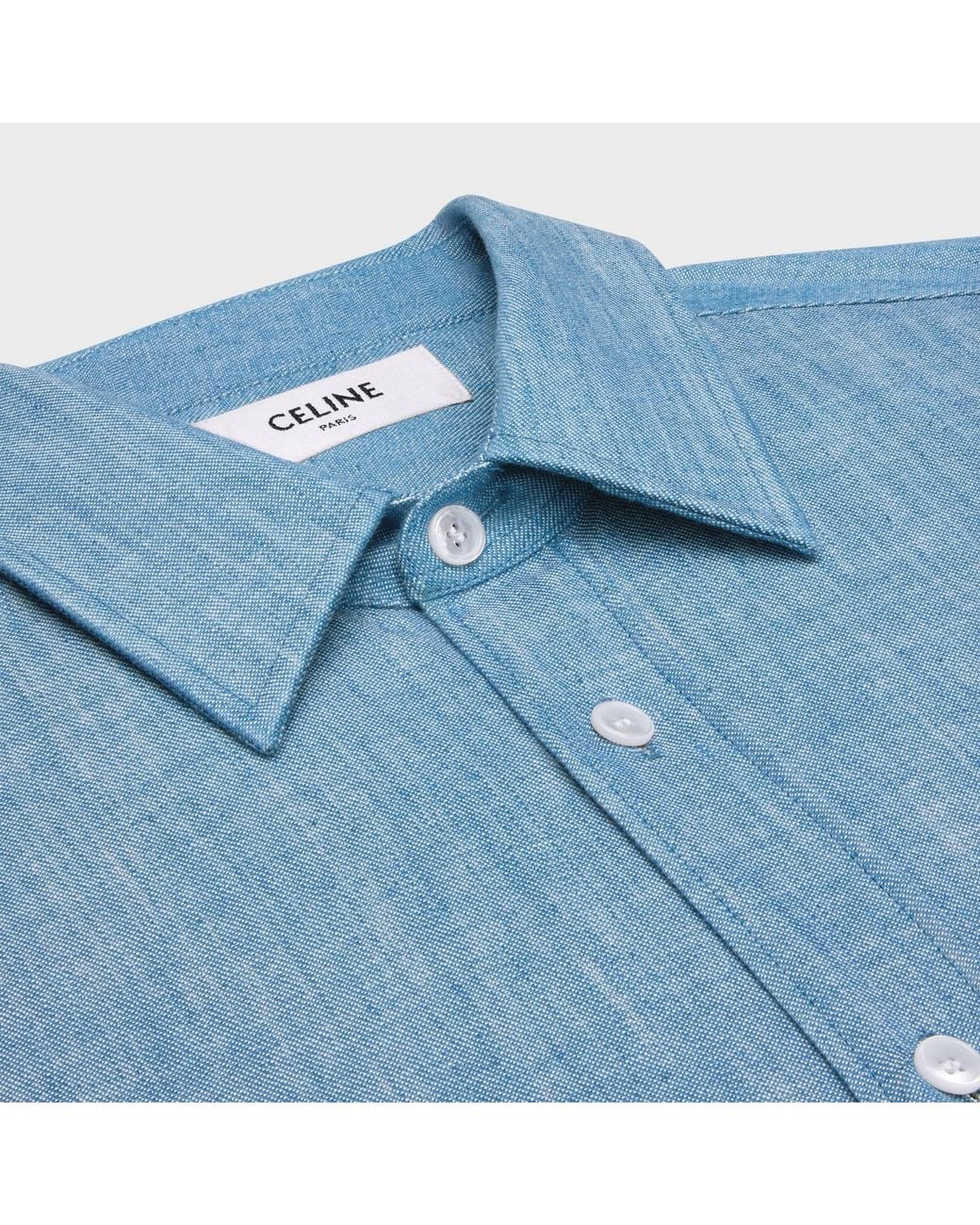 Céline Blue Loose Shirt for men