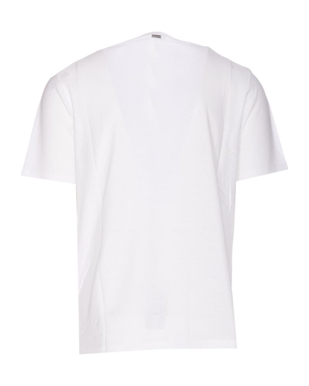 Herno White Stretch Jersey Crew Neck T-Shirt for men