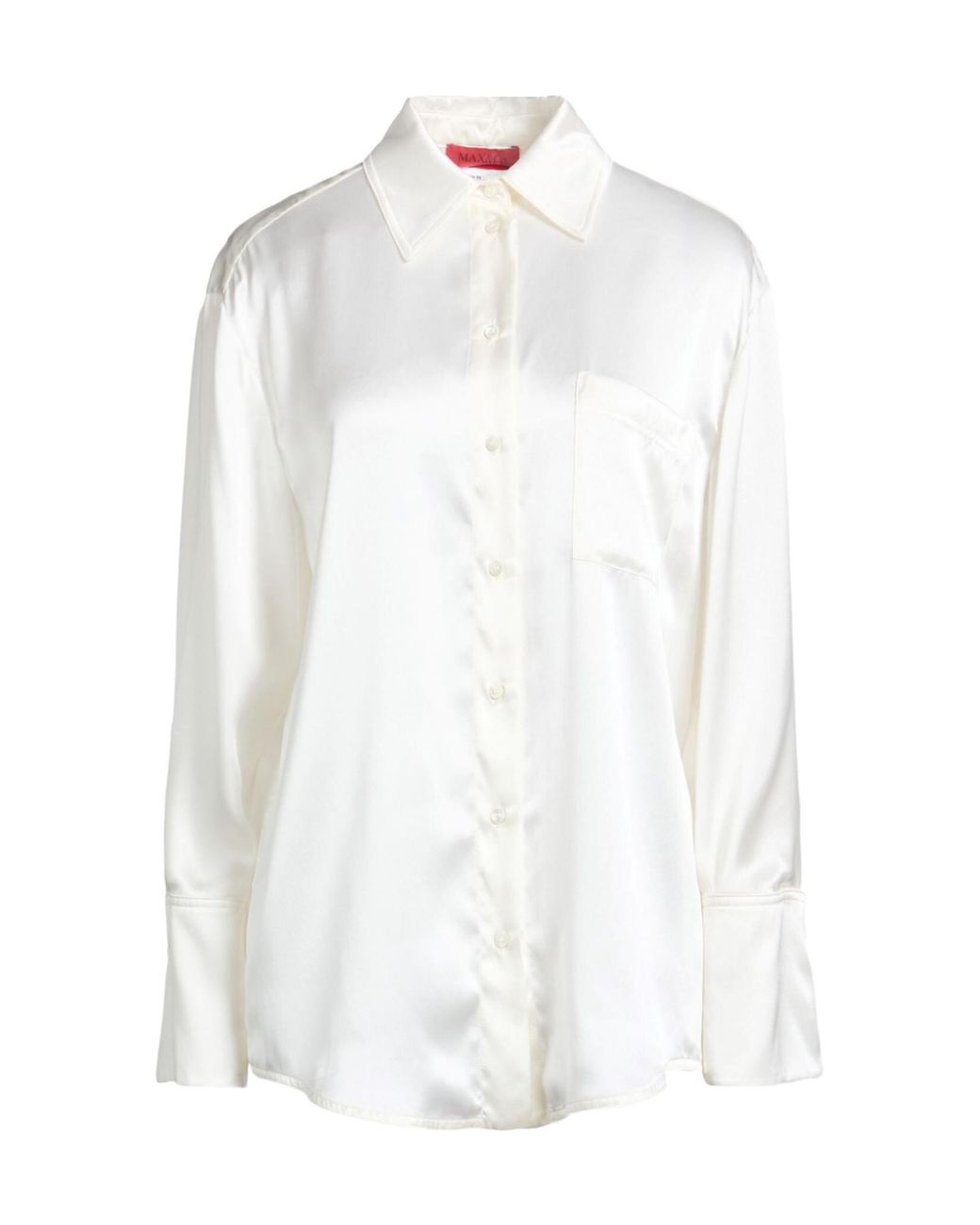 MAX&Co. White Solid Colour Shirts Blouses