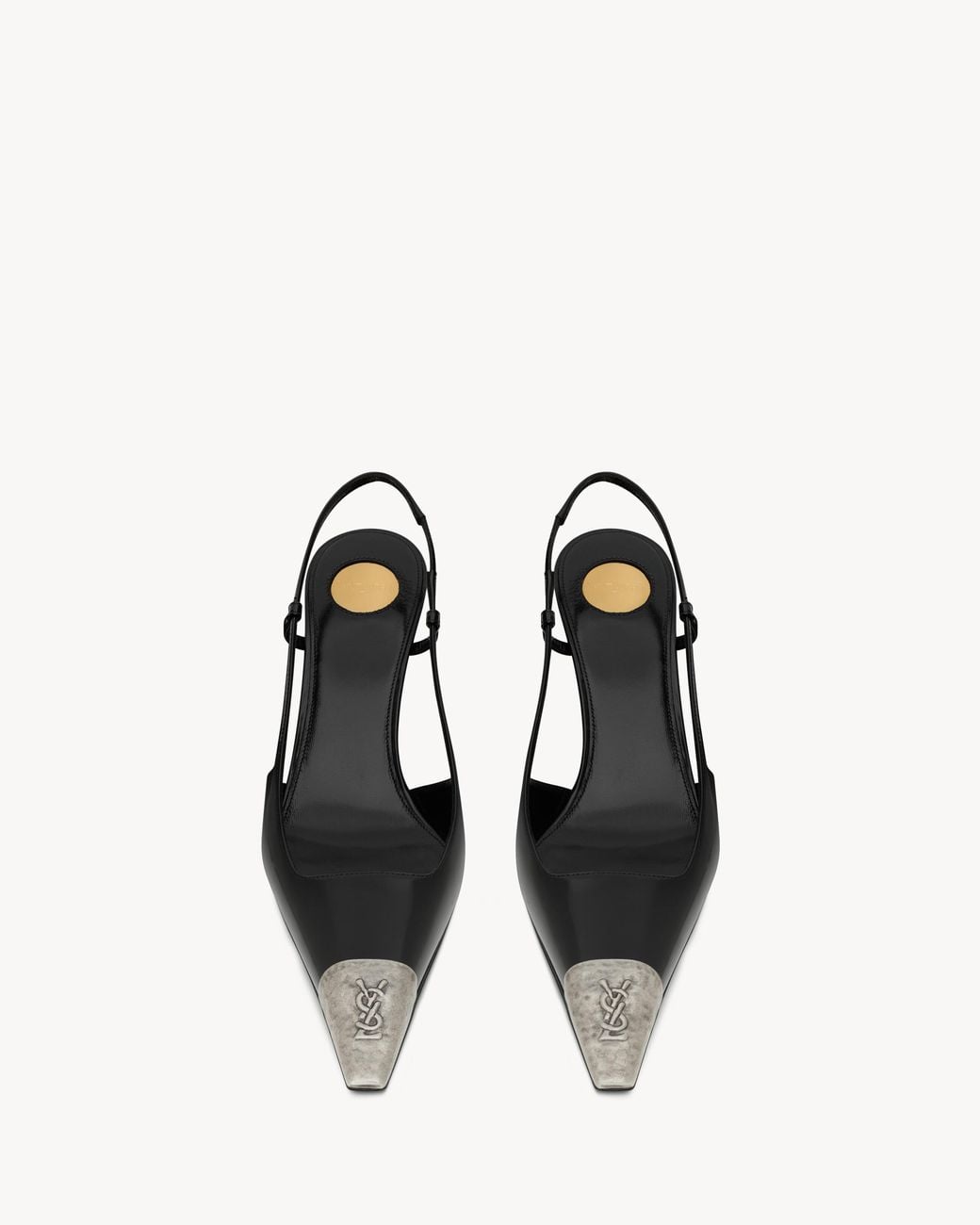 Saint Laurent Multicolor Jeanne Slingback Pumps