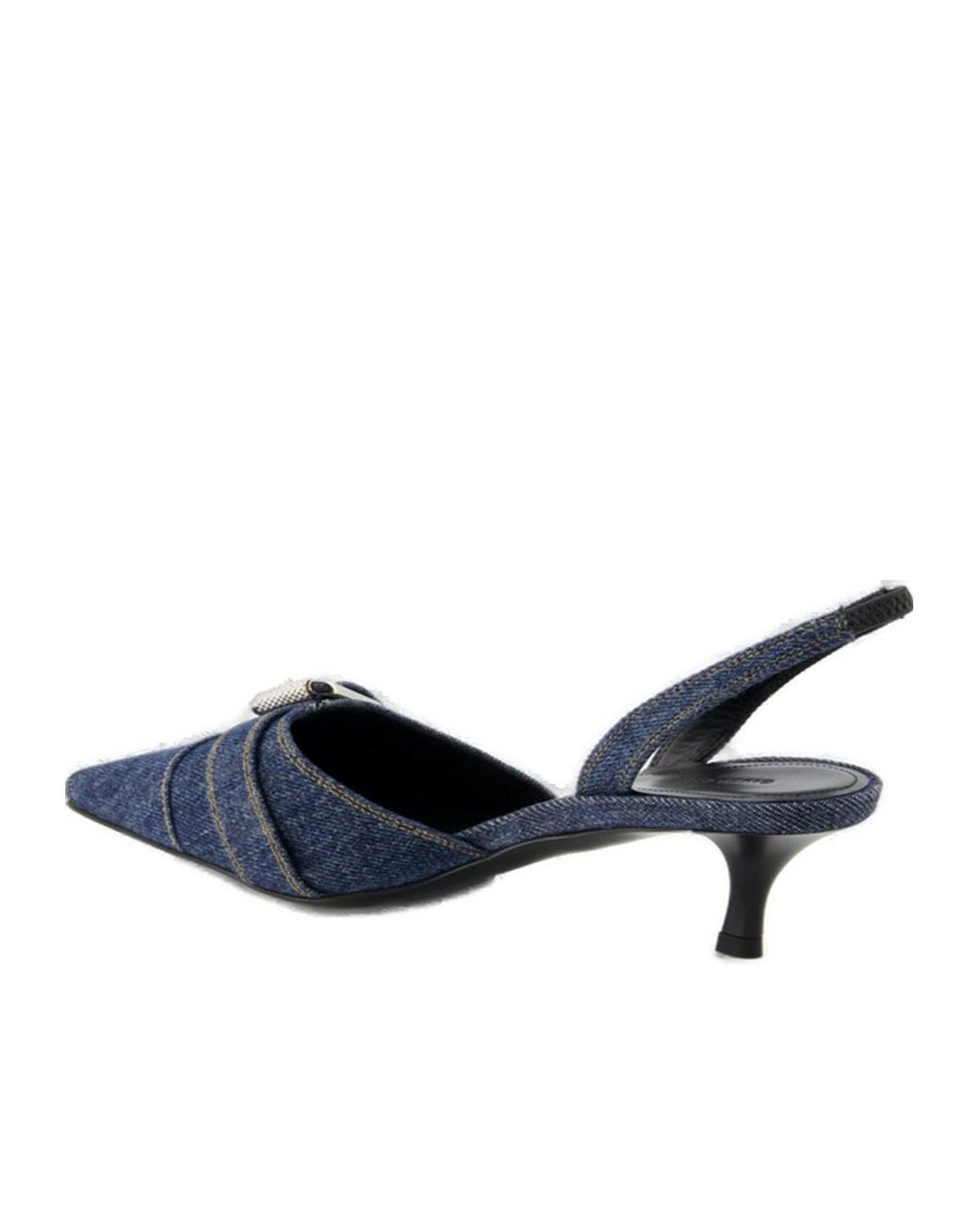Givenchy Blue Voyou Slingback Denim Pumps
