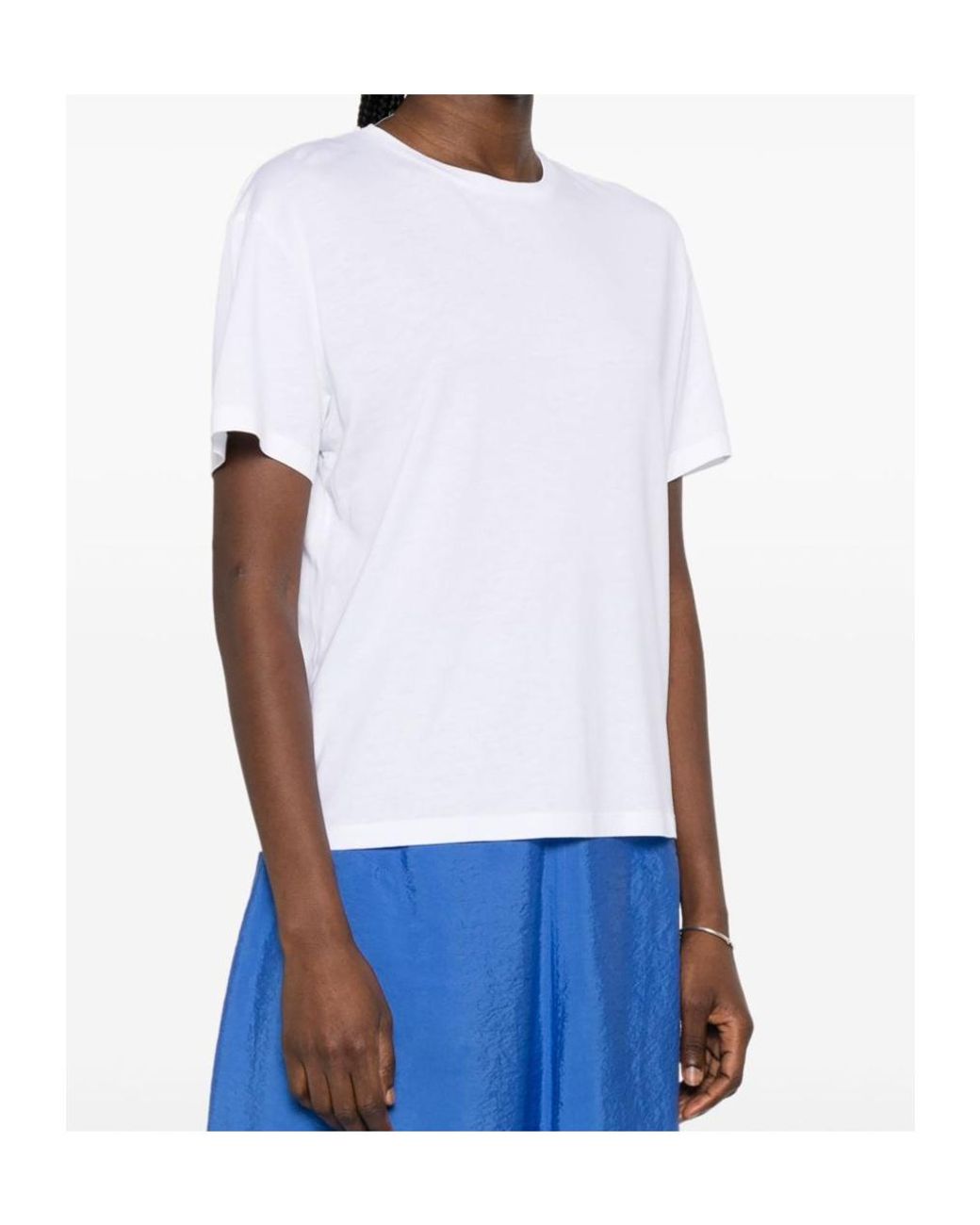 Totême  White Totême Short-Sleeved Crewneck T-Shirt