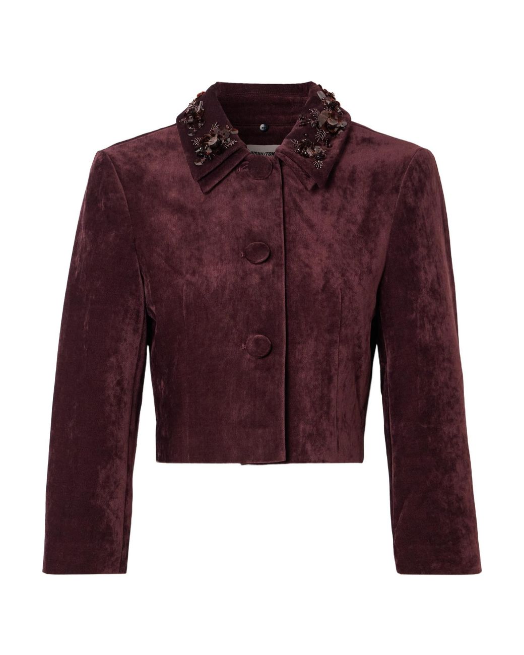 ShuShu/Tong Red Long-Sleeved Casual Jacket