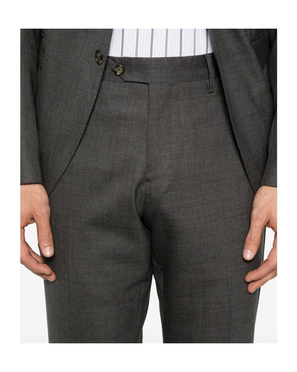 Lardini Gray Two-Button Tailored Suit for men