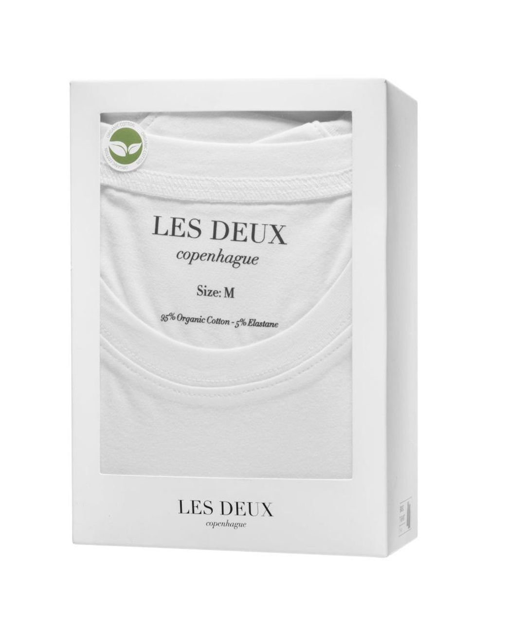 Les Deux White Cotton Crew Neck Tee for men