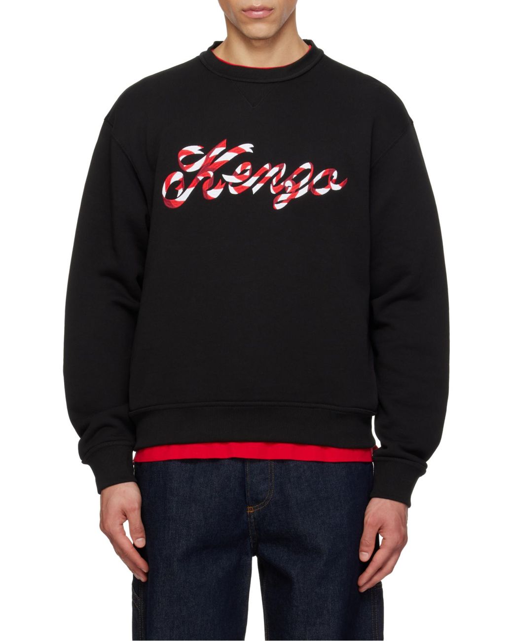 KENZO Black Winter Holidays' Embroidered Sweatshirt for men