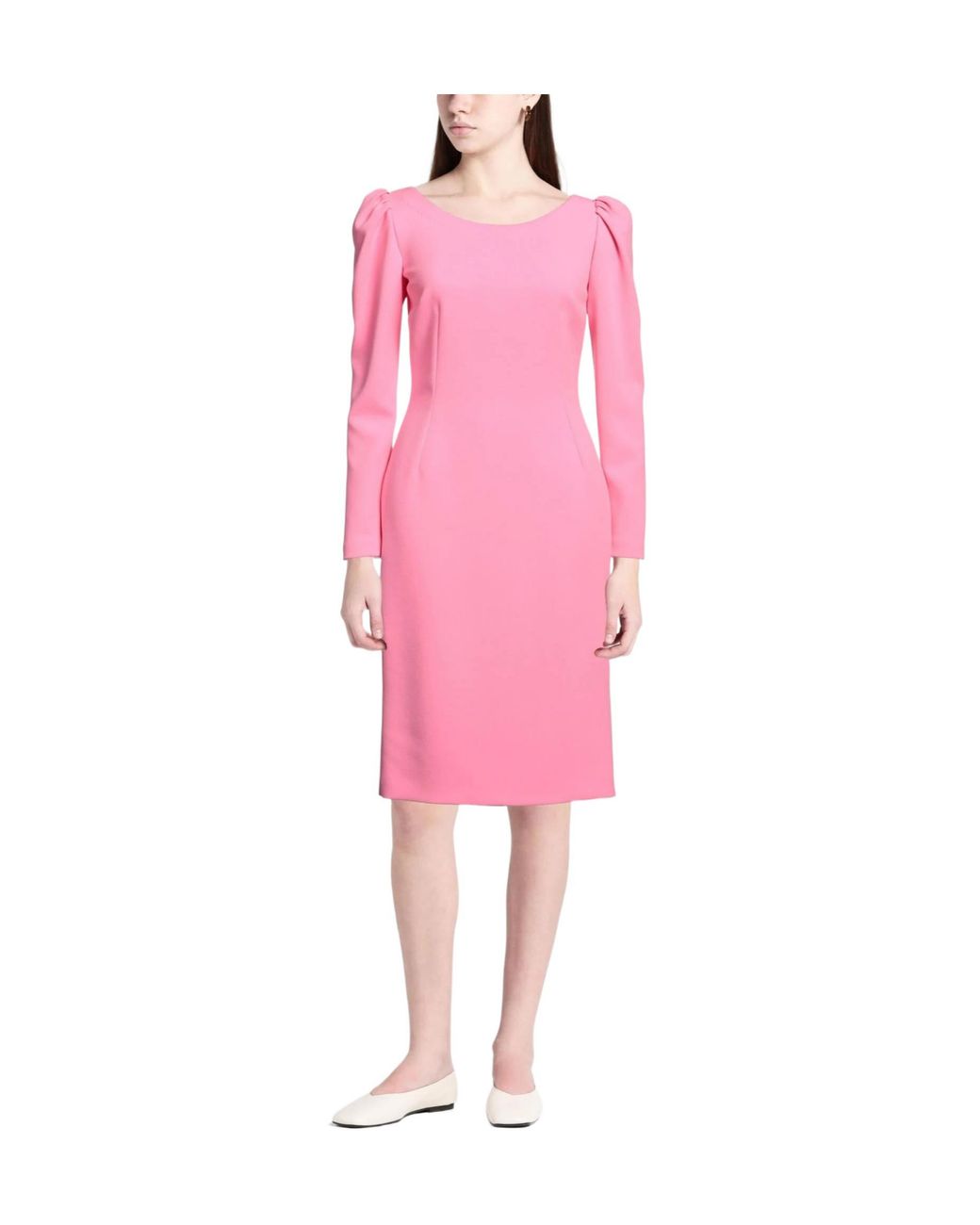 Dolce & Gabbana Pink Solid-Colored Bodycon Dress