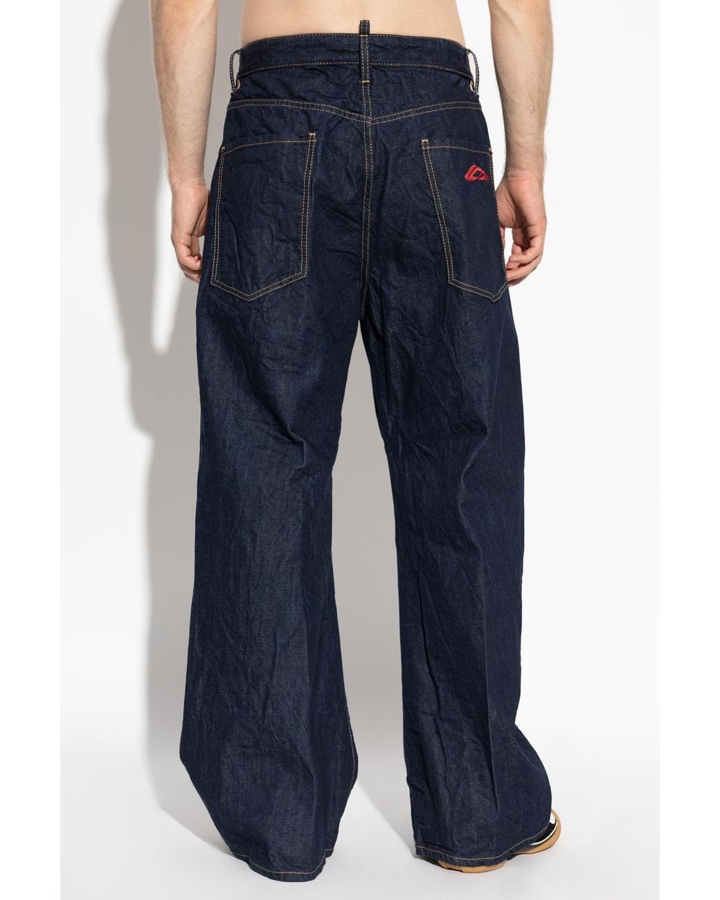 DSquared² Blue Wide-Leg Jeans for men