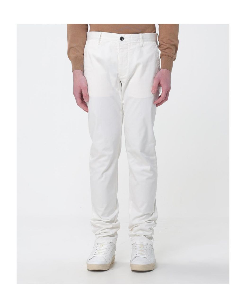 Incotex Natural Straight-Leg Trousers for men