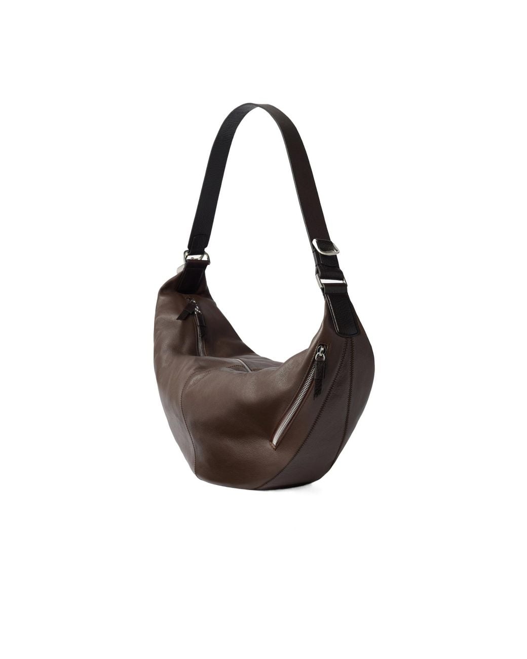 Lemaire Brown Quiver Clip Bag for men