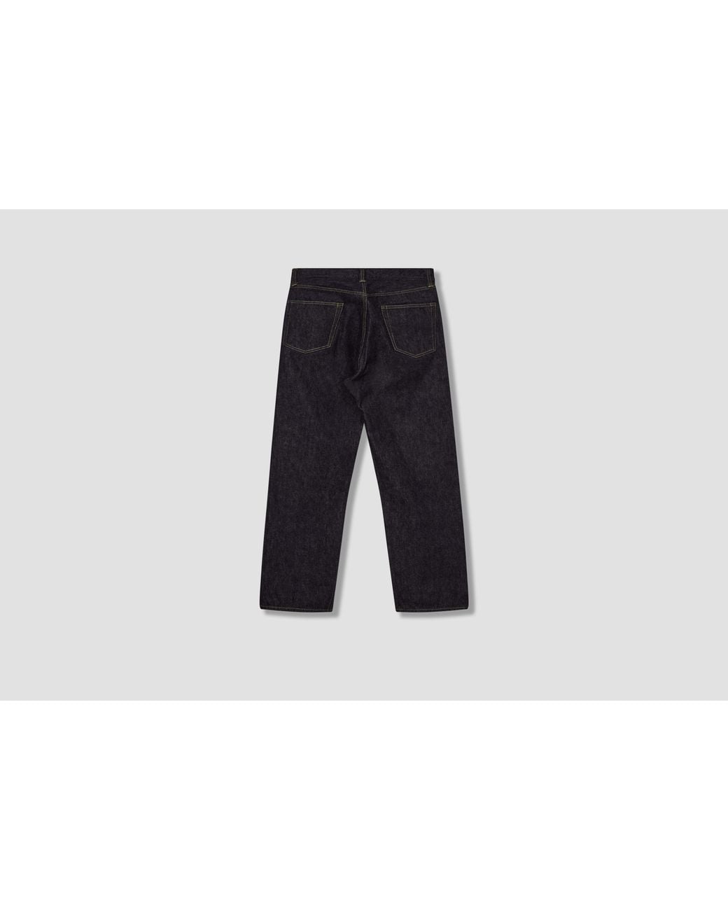 A.PRESSE Blue Washed Wide-Leg Jeans for men