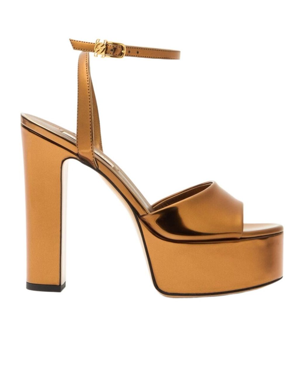 Casadei White Patty Platform Heeled Sandals