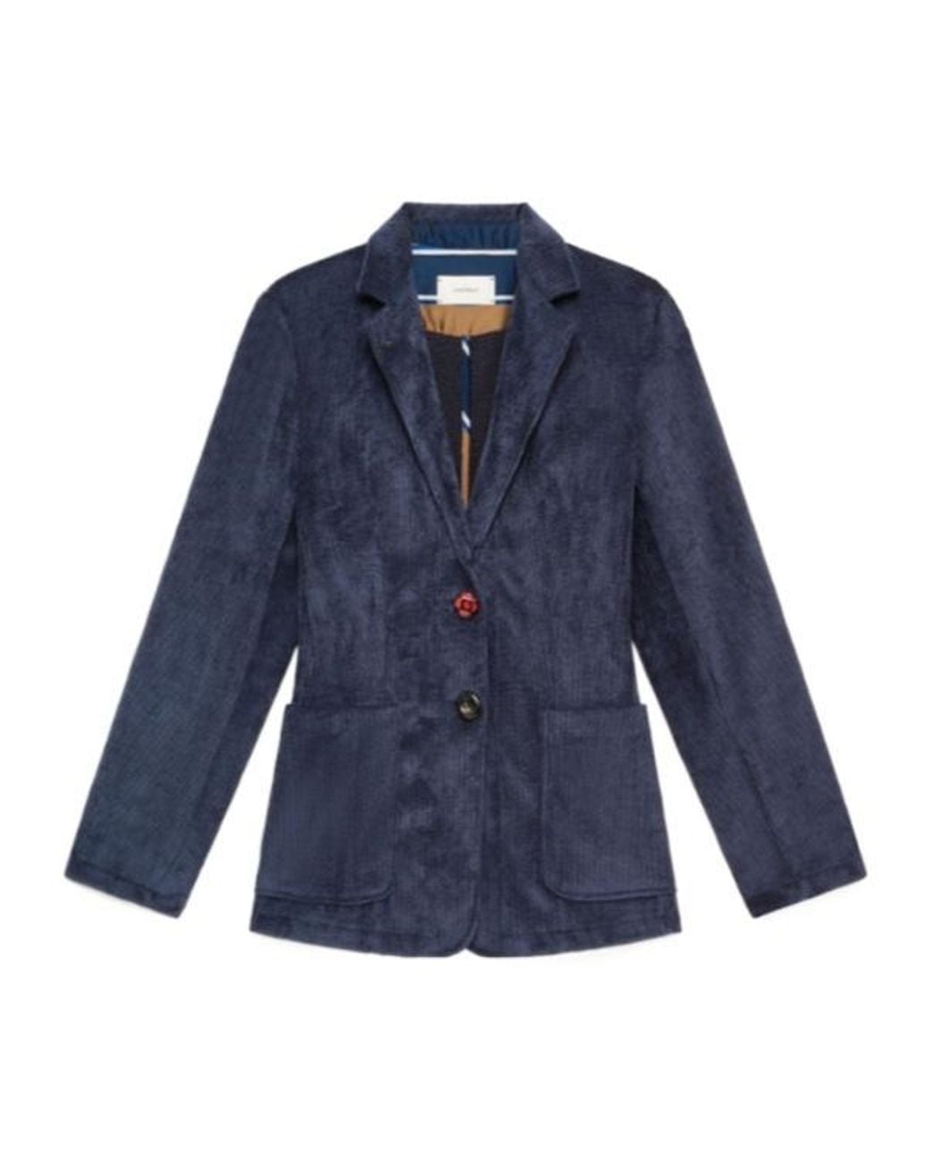 Maliparmi Blue Long-Sleeve Blazer