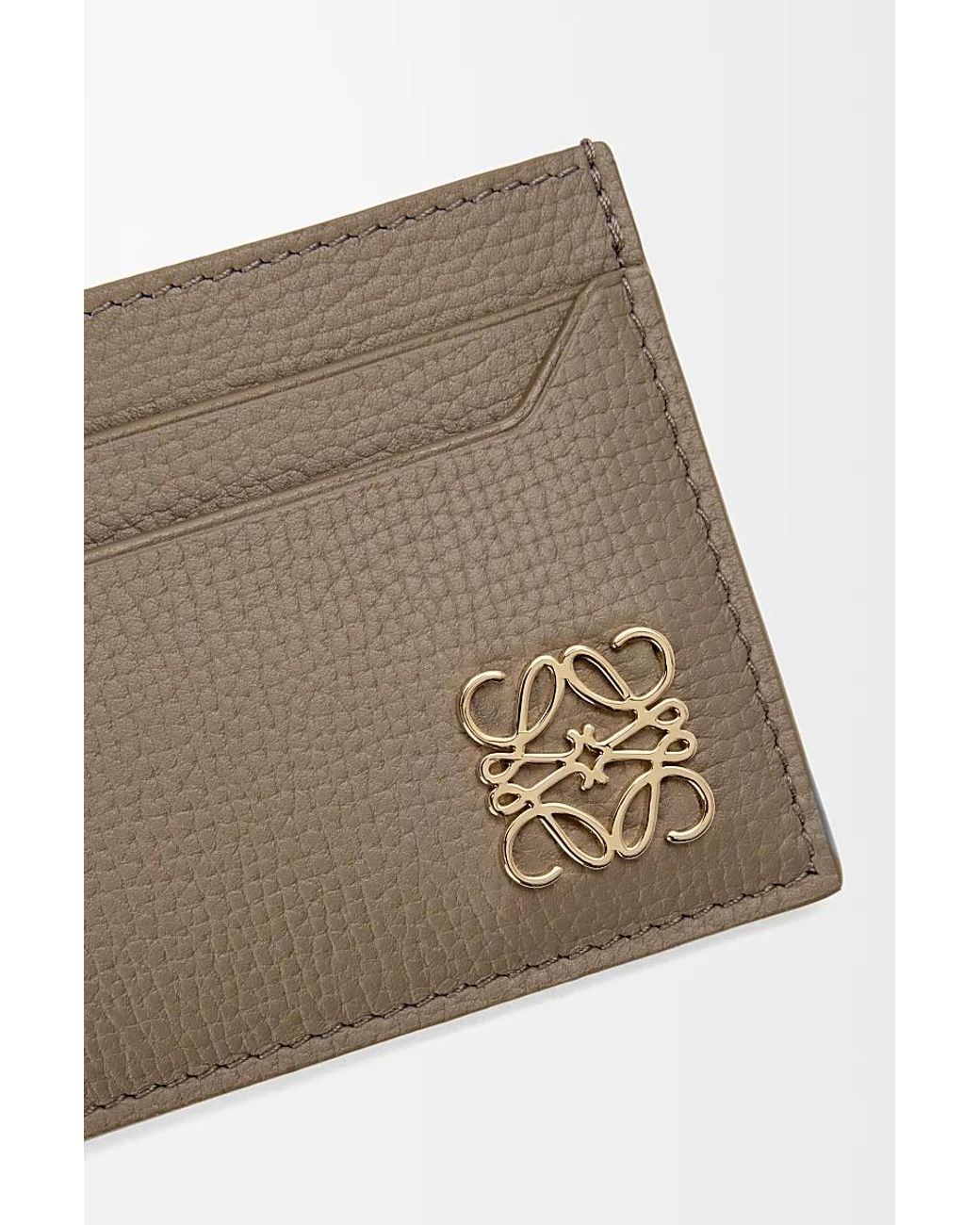 Loewe Brown Anagram Plain Cardholder
