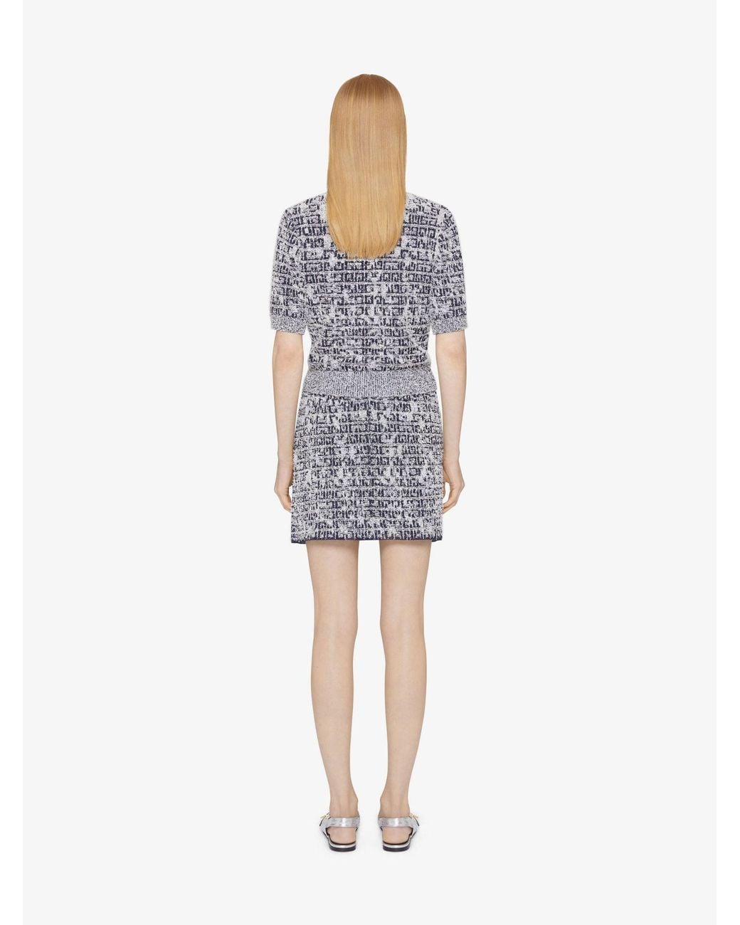Givenchy Multicolor Mini Textured Skirt