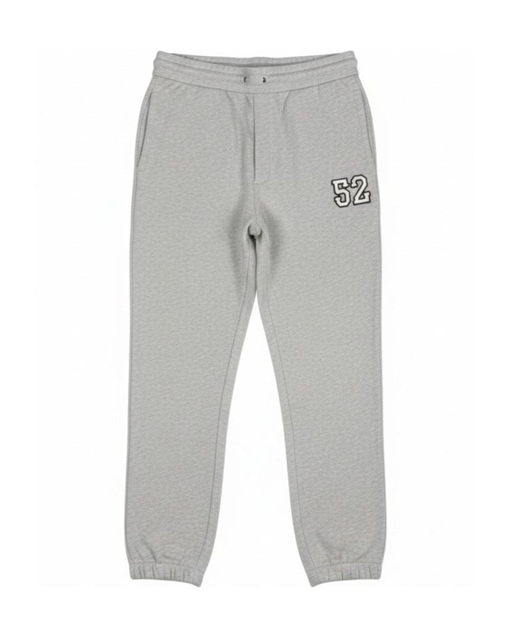 Moncler Gray Logo-Patch Drawstring Track Pants for men