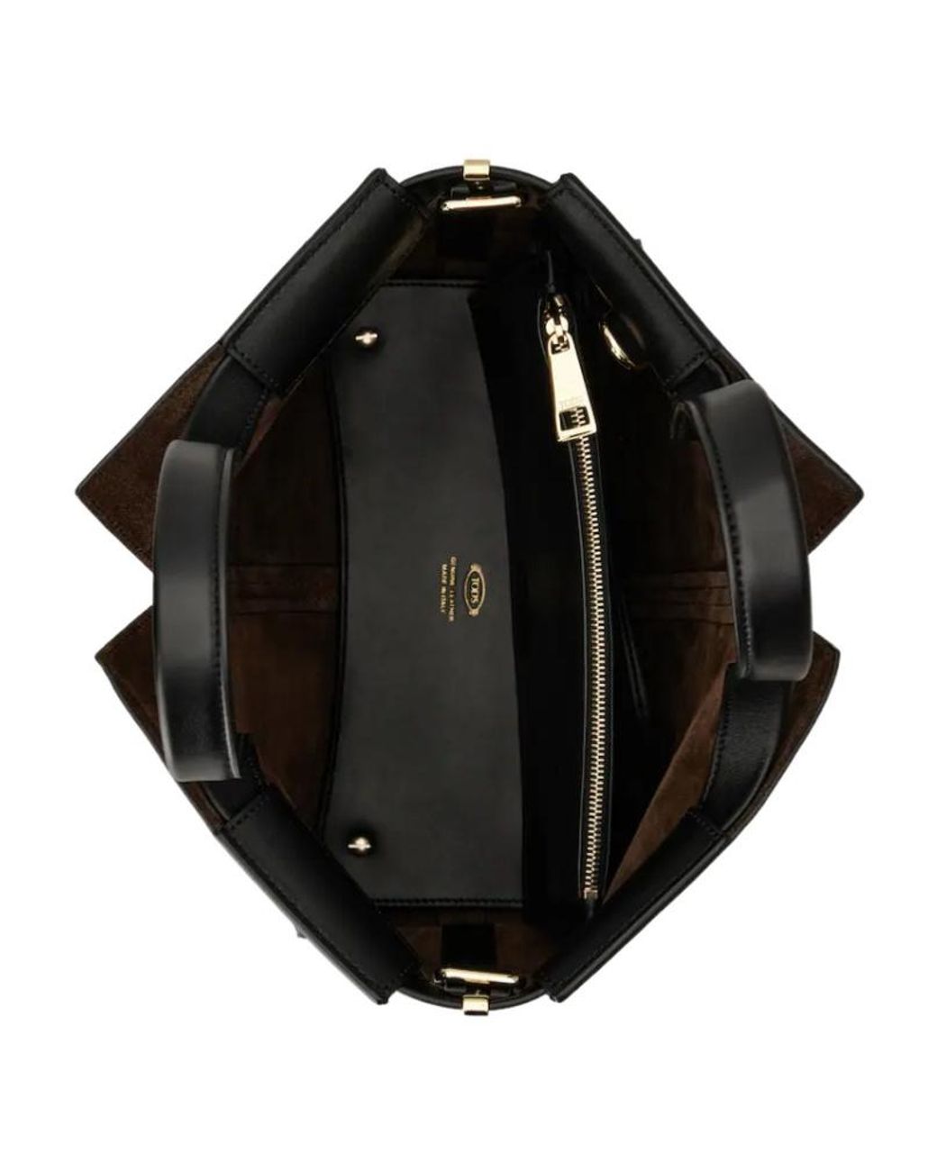 Tod's Black Di Bag Folio Small Top Handle Bag