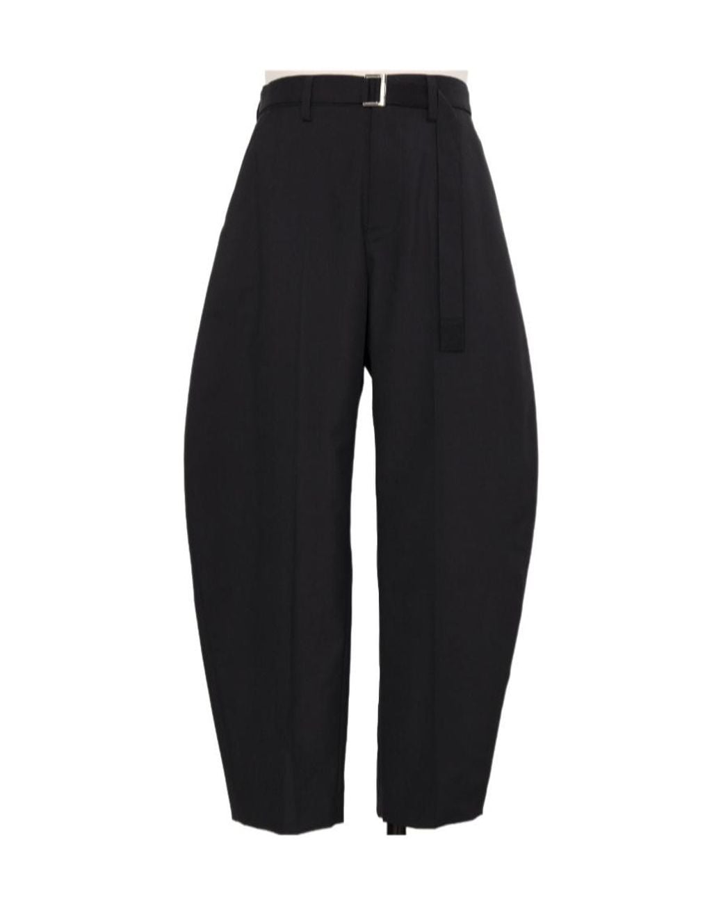 Sacai Blue Belted Wide-Leg Pants for men