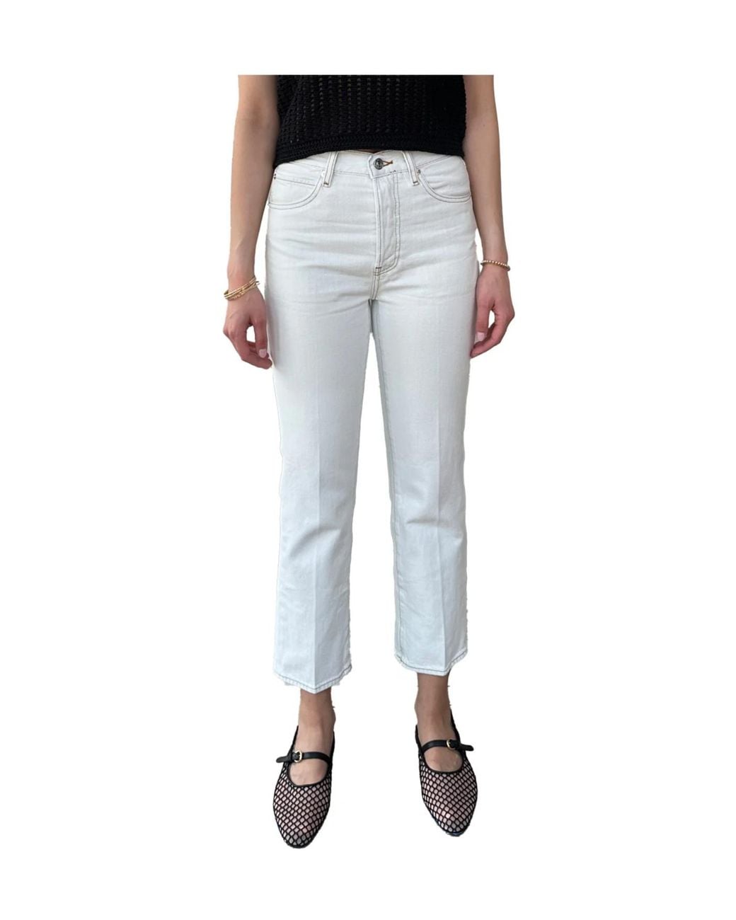 FRAME White Five-Pockets Jeans