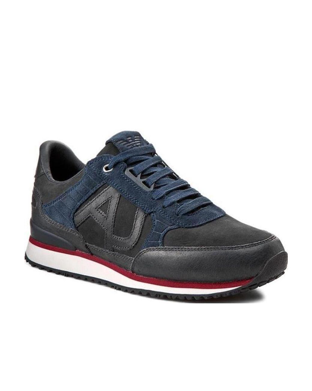 Armani Jeans Blue Logo Details Casual Sneakers for men