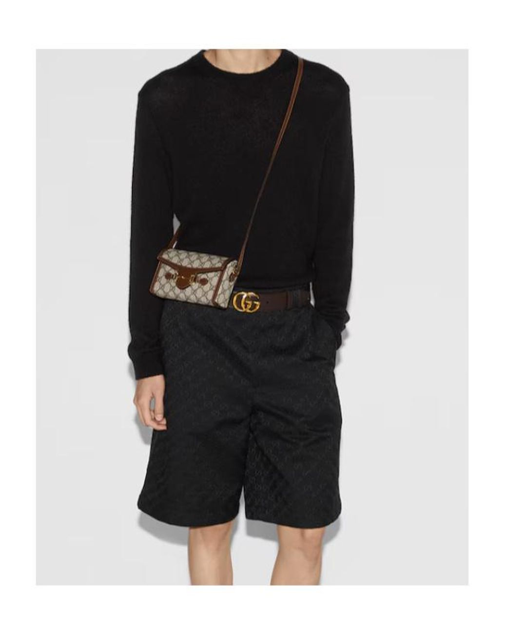 Gucci Brown Horsebit 1955 Mini Shoulder Bag