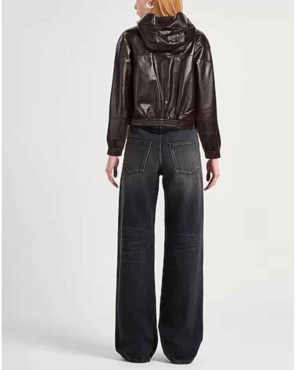 MAX&Co. Black Minimalist Leather Jacket