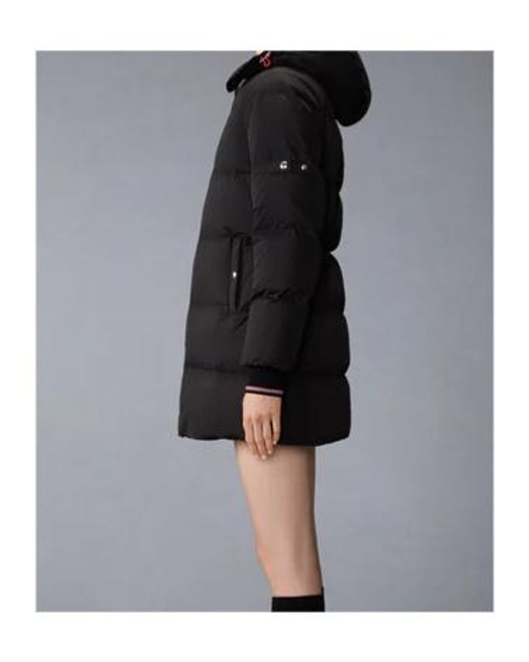 Thom Browne Black Zip-Up Padded Coat