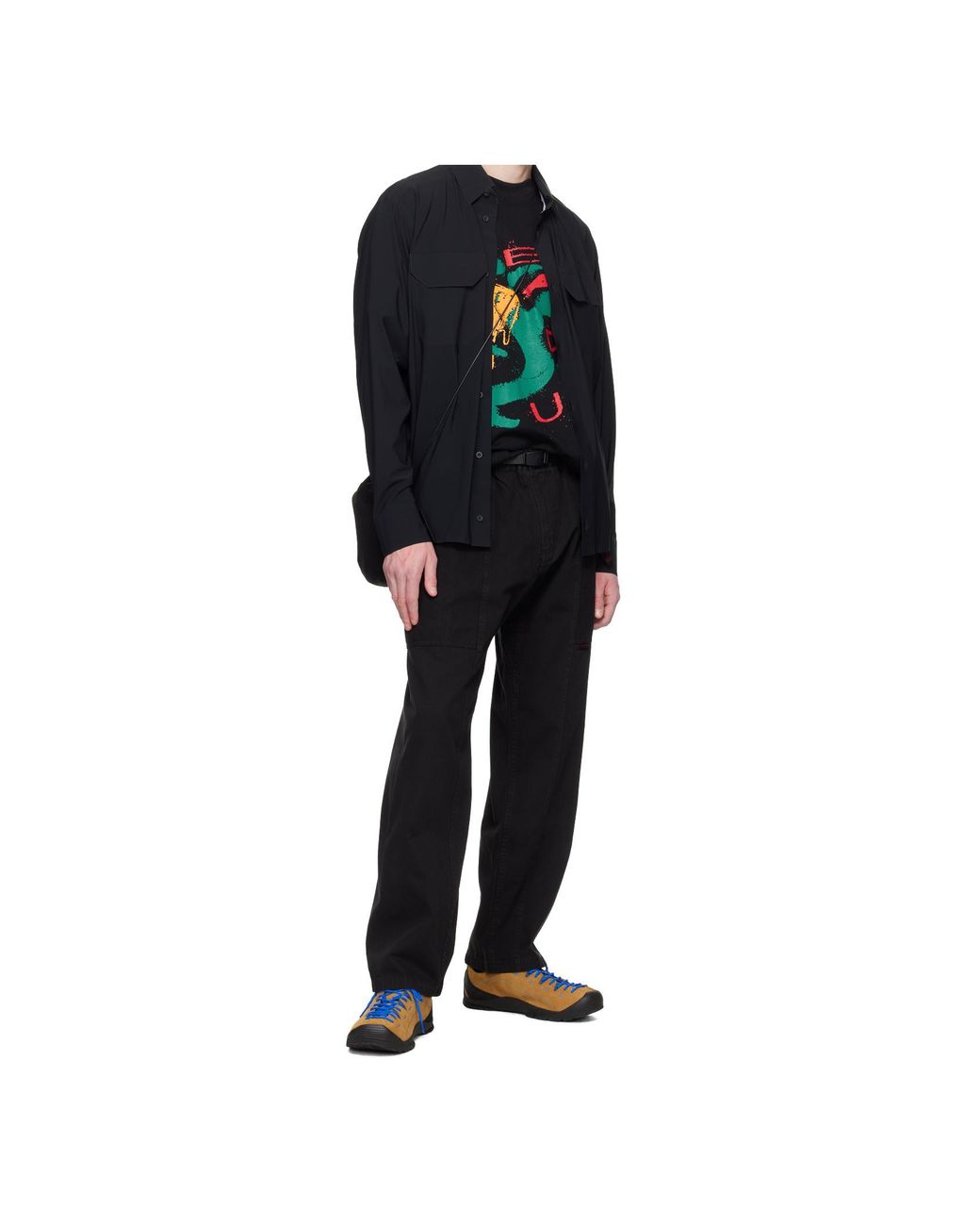 Gramicci Black Gadget Comfort-Fit Pants for men