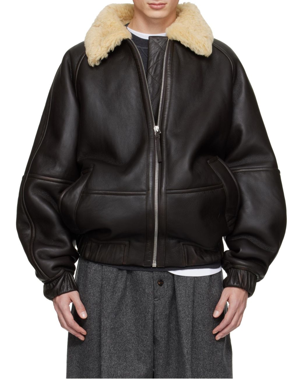 Jacquemus Black The Bombardier Zip-Up Jacket for men