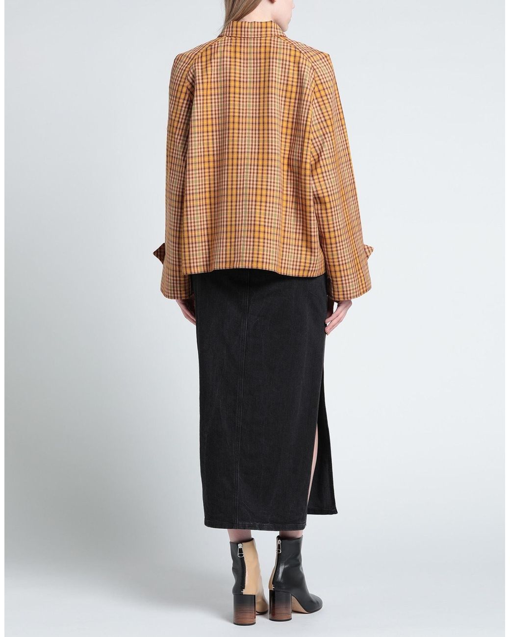 Marni Brown Plaid Single-Breasted Blazer